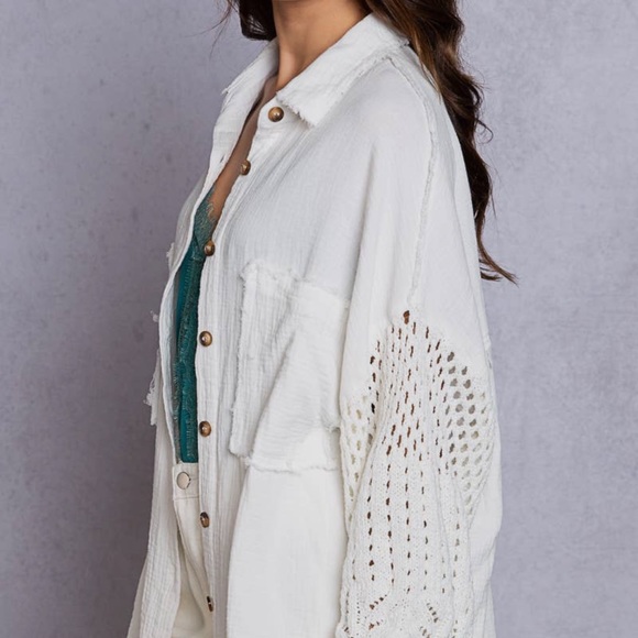 Oversized gauze shirt - Picture 3 of 4